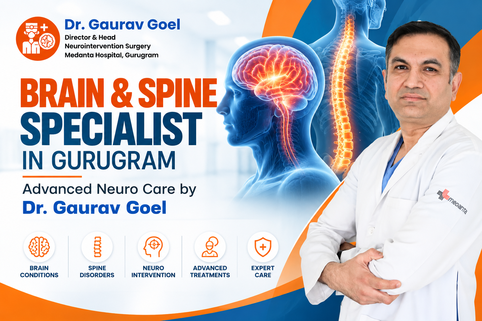 Read more about the article Brain & Spine Specialist in Gurugram: Advanced Neuro Care by Dr. Gaurav Goel
